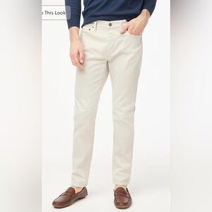 J.Crew NWT Slim-fit garment-dyed five-pocket pant 33x32 in stone